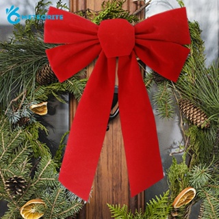 2pcs Christmas Ribbon Bows Ornaments Xmas Tree Bowknot Decoration Christmas  Velvet Ribbon Bows Ornaments Presents Wrapping Bow Festival Bow