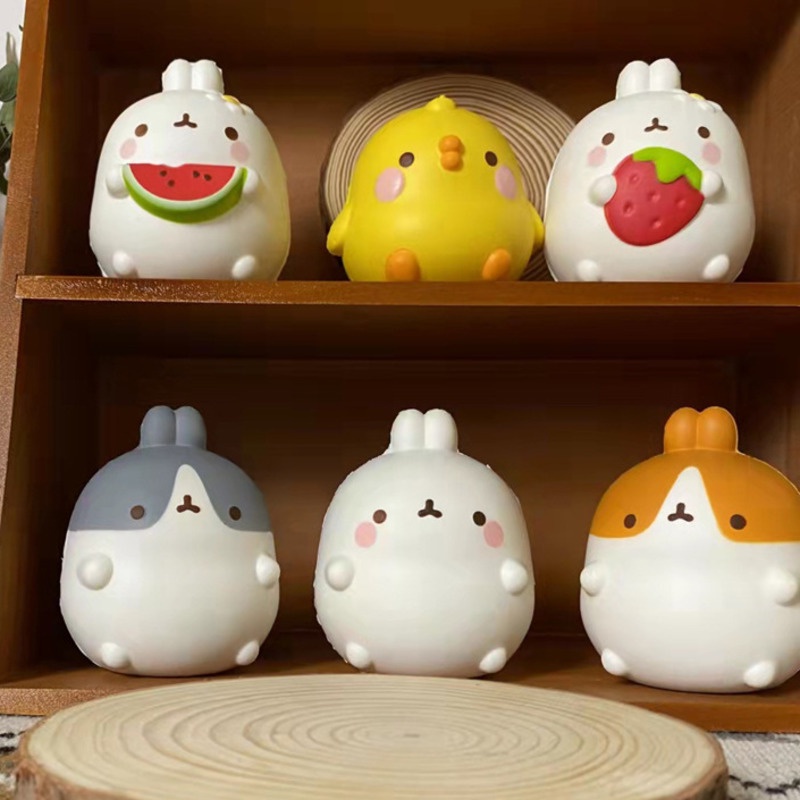NEW adult kids Cute Chick Rabbit Strawberry Jumbo Squishy Kawaii Animal ...