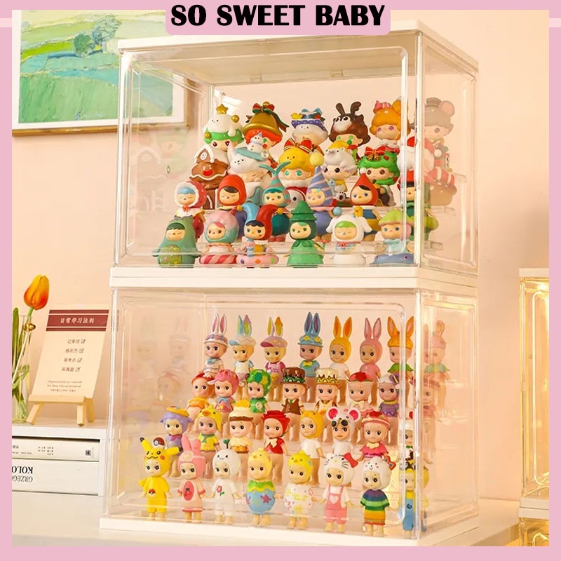 [2 Styles] Toy Display Storage Box Transparent Case Box Rack Shelf ...