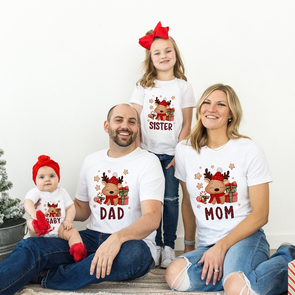 Shirt Family selling Package Dad+Dad / Mom+Mom / Dad+Mom Girls/Boys Christmas Party