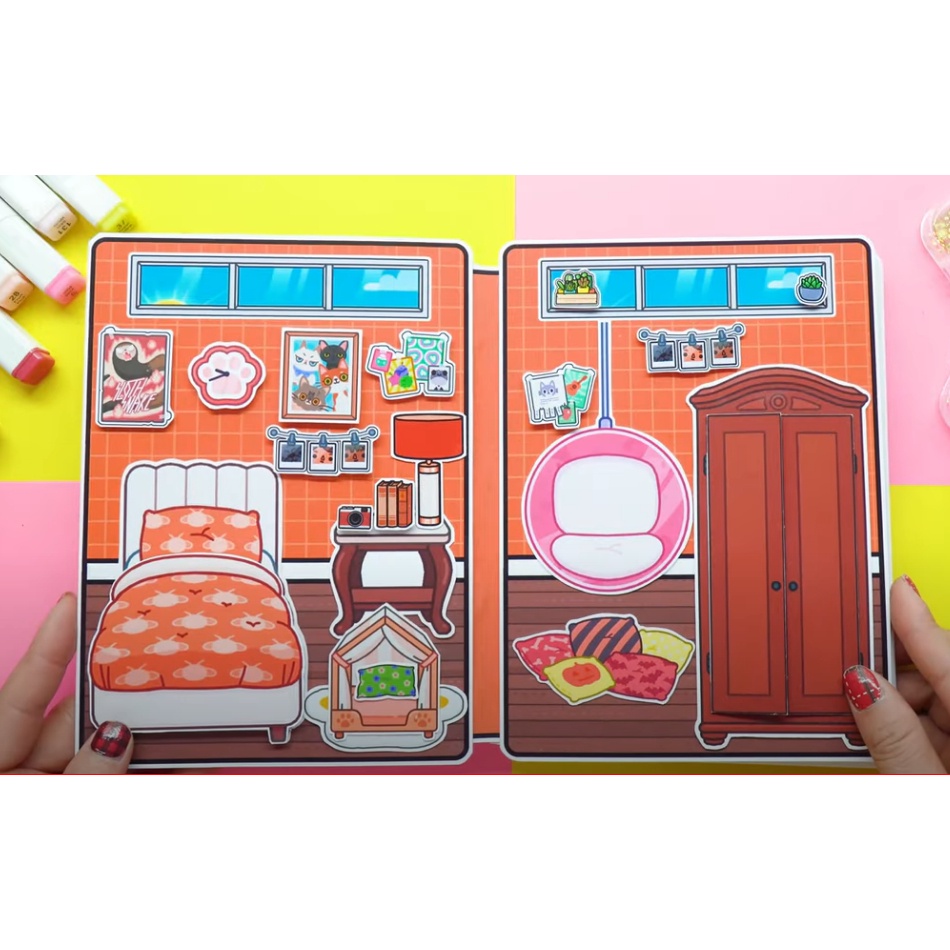 Toca Life World Quiet book - House of chocolate Paper Doll, Toca Paper ...