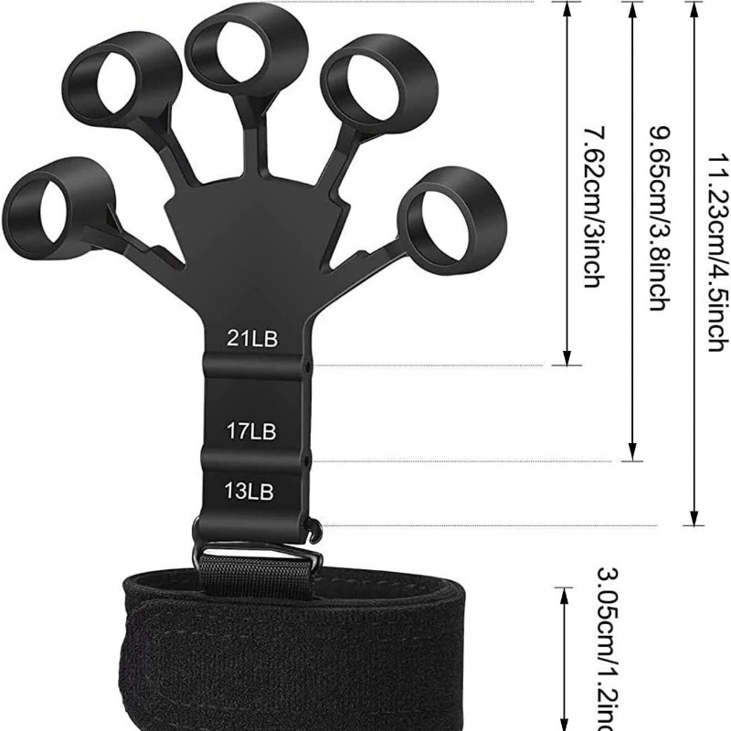 Fitness 13-21 LB Finger Intensifier Grip Strength Device Finger ...