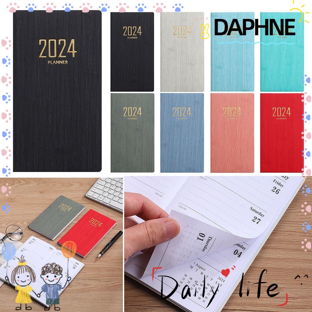 DAPHNE Diary Weekly Planner, with Calendar Pocket 2024 Agenda Book