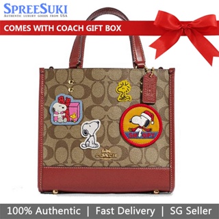 Coach X Peanuts Teri Shoulder Bag In Signature Canvas With Patches