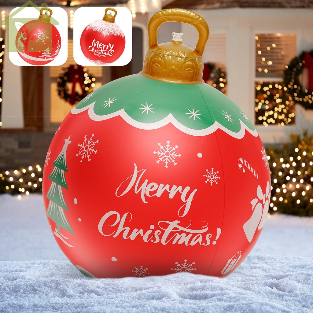 Inflatable Christmas Ball 23 Inch Large Outdoor Christmas PVC
