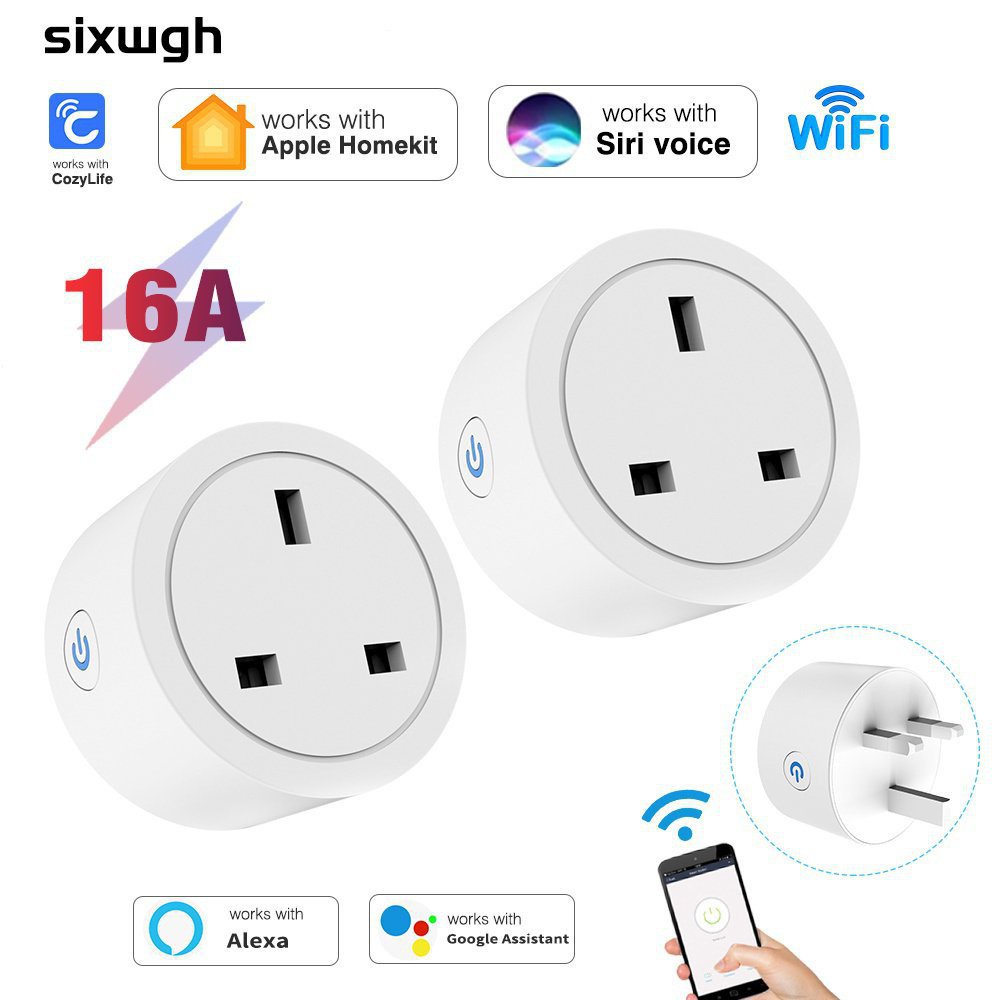 Uk 16a Smart Plug For Homekit Electrical Outlets With Wifi Siri