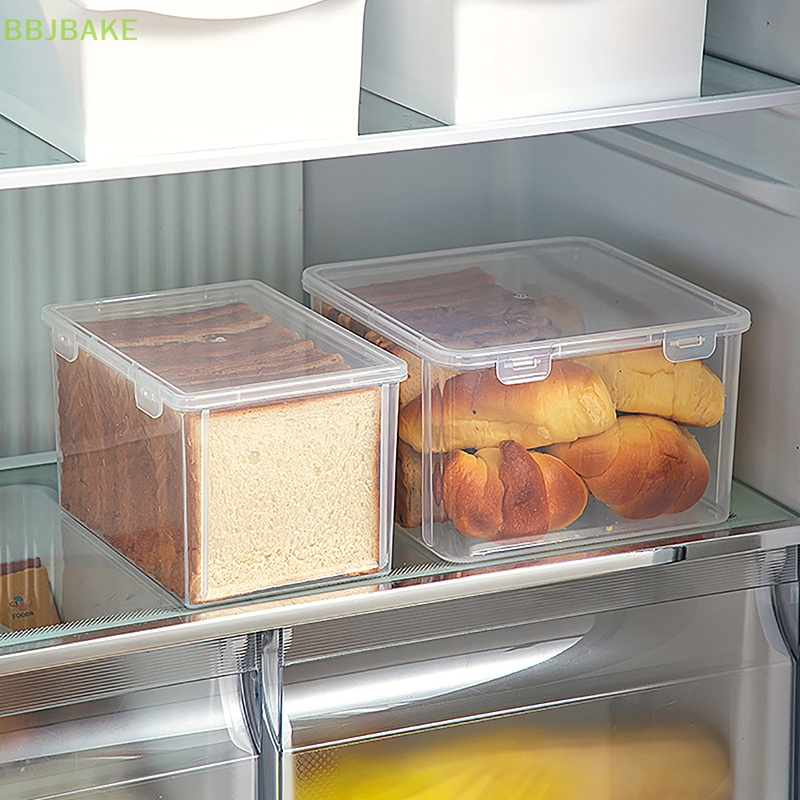 Bread Container Storage Box Kitchen Dispenser Bread Boxes Baking Bread Cake  Containers Airtight Box Refrigerator Clear Kitchen