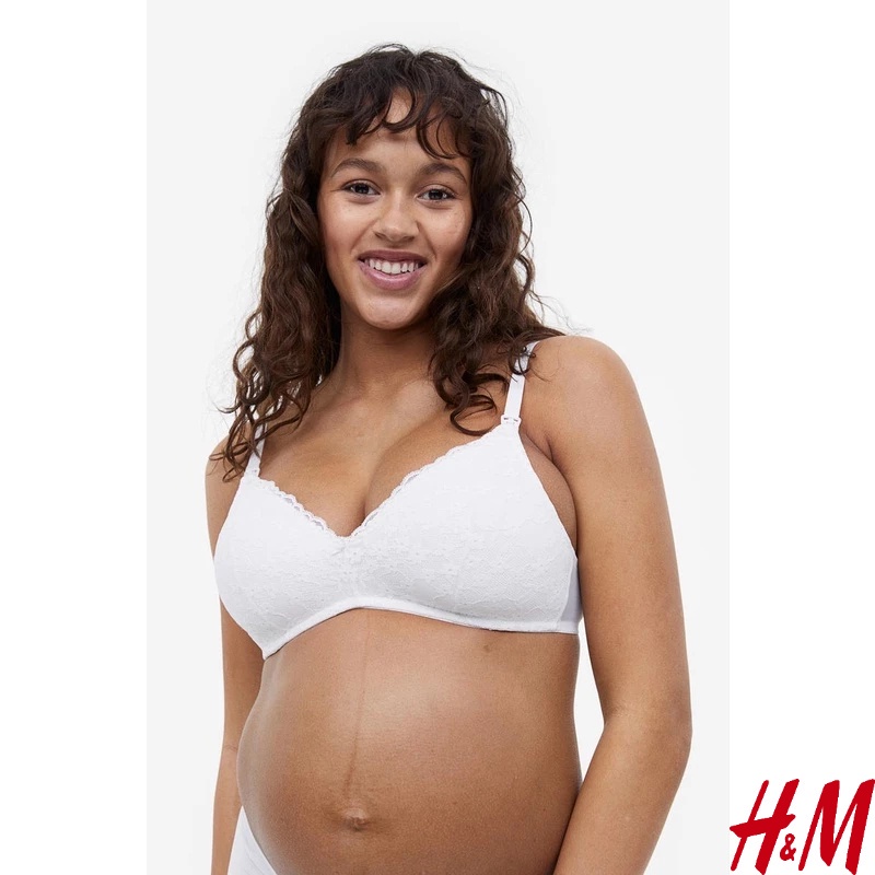 H&M - MAMA 2-pack padded nursing bras - White Light