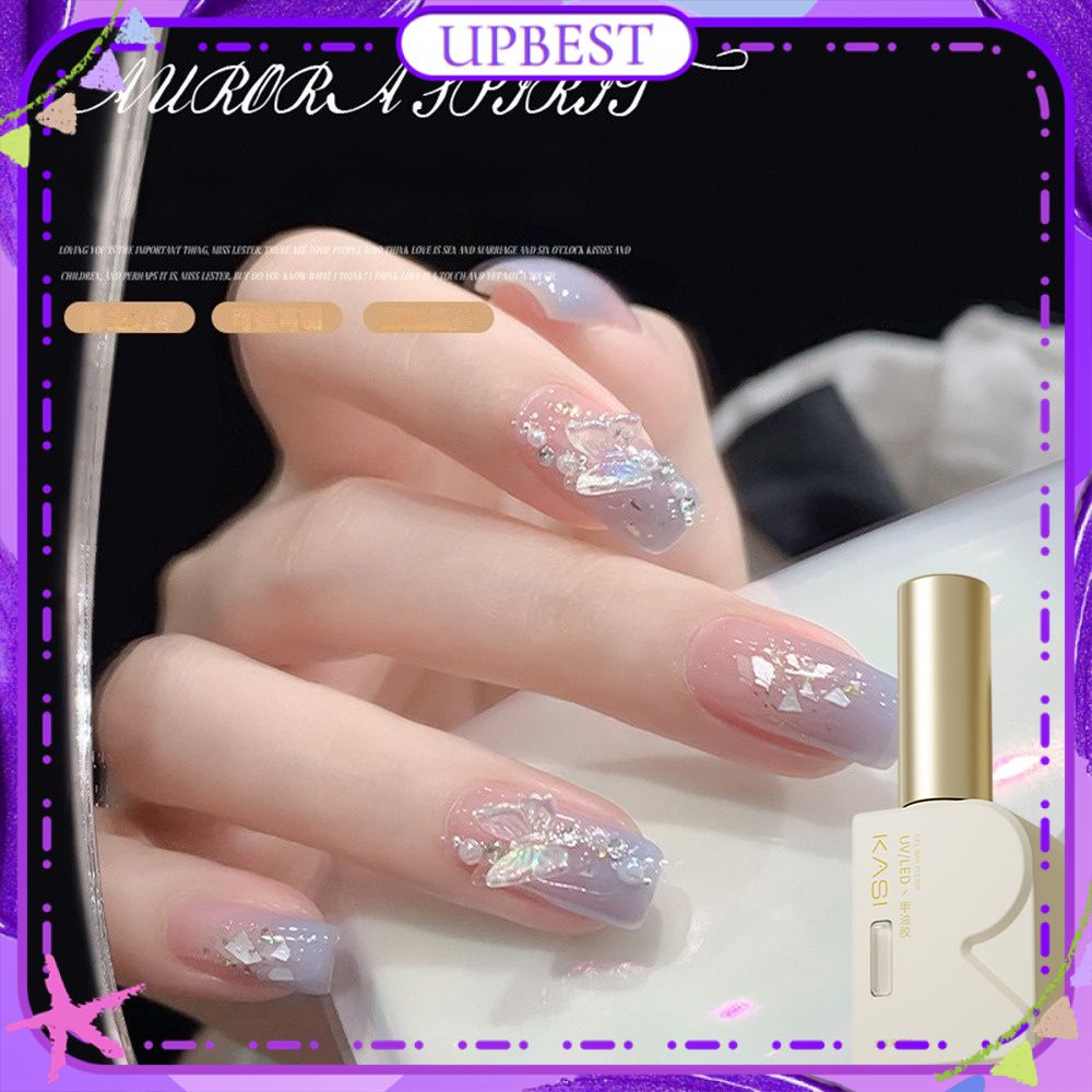 Kasi Nail Polish Gel Mica Shell Ice Transparent Nude Color Fine Glitter