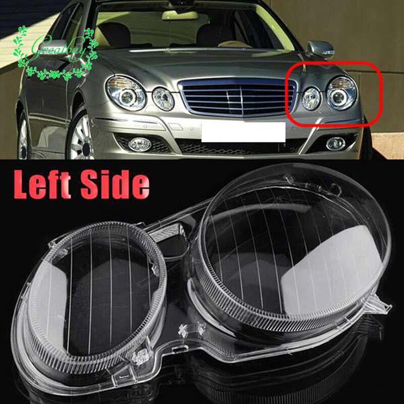 Left Side Headlight Lens Cover Accessories for MercedesBenz E Class