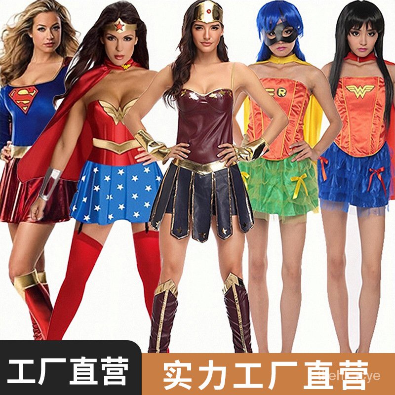 11💕 Superhero Wonder Woman Costume Halloween Costume Leather Role Play