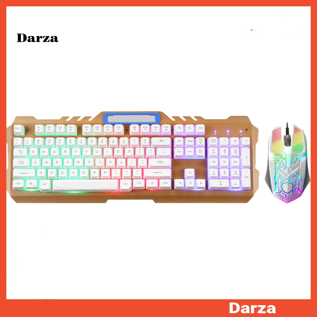 [Dar] T21 Cursor Mouse LED RGB Light Wired Metal Mechanical Keyboard