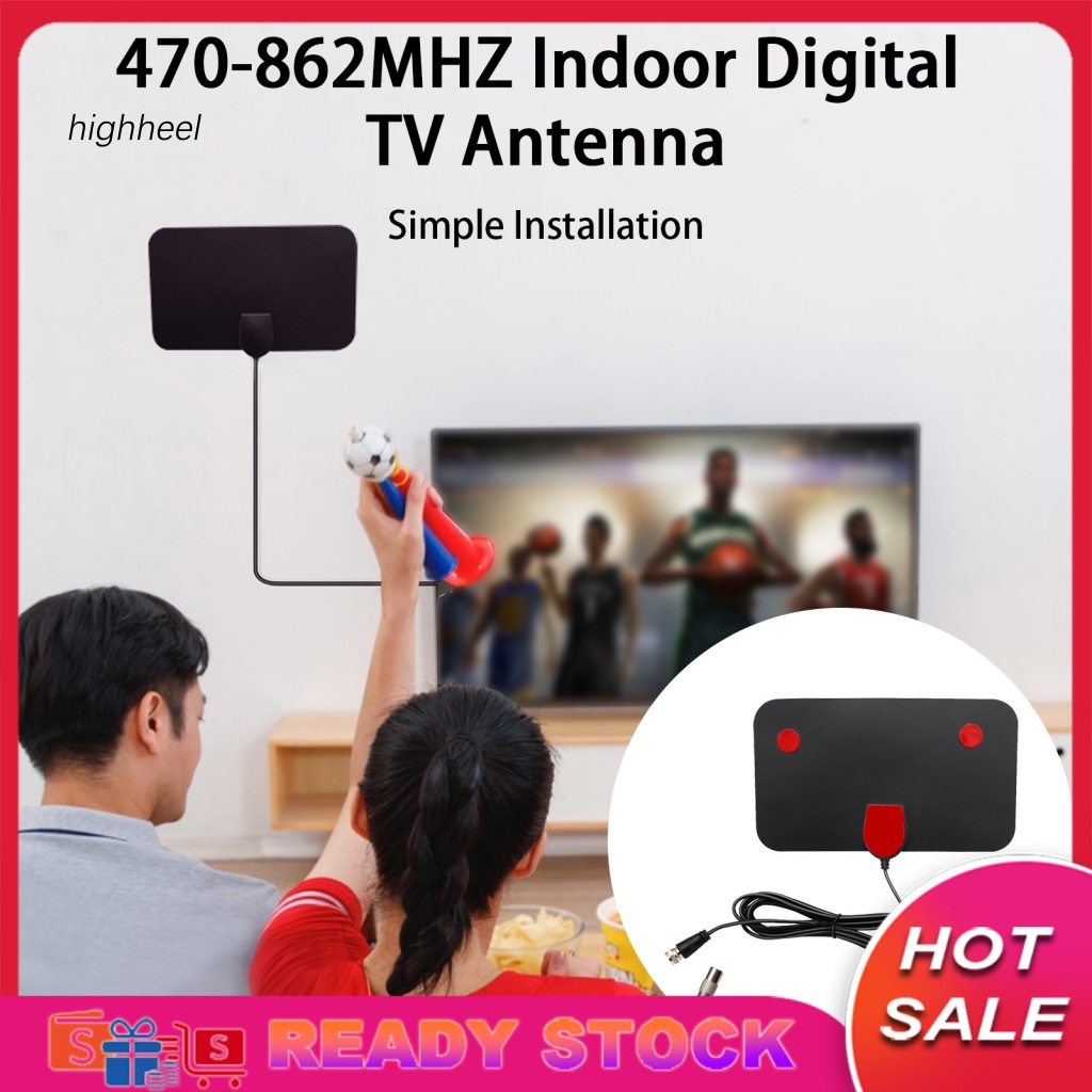 [Ready Stock] TV Antenna High Gain Stable Transmission Wide Range No