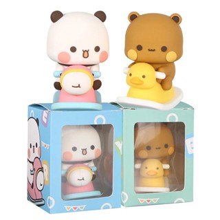 Bubu And Dudu Panda Kawaii One Two Panda Hobbies Cartoon Bear Animals Collectible  Action Ornament Home Decoration Toys Doll