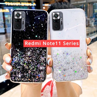 Case For Xiaomi Redmi Note 11 10 9 8 Pro Glitter Clear Shockproof Lanyard  Cover