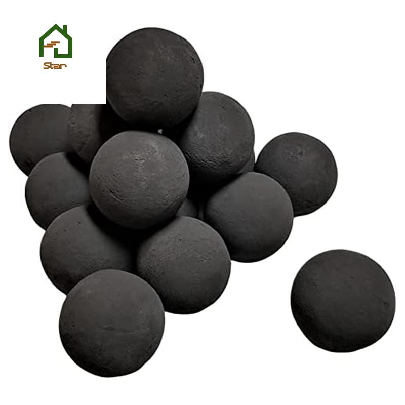 Ceramic Fire Balls for Indoor and Outdoor Fire Pits (Set of 15 3inch