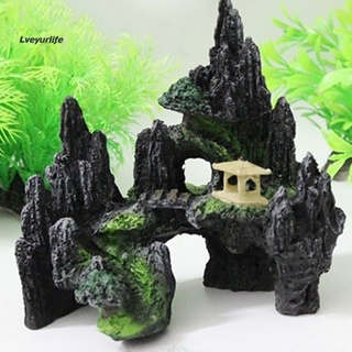 Artificial Moss Rocks, Artificial Moss Stones Green 5 Size Resin Flocked  Moss For Aquarium 