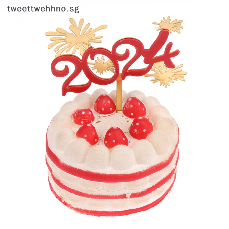 TW Creative Acrylic Happy New Year 2024 Cake Topper For Merry Christmas   Sg 11134201 7rbk0 Lposk2rfe9cjb2