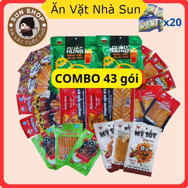 Combo Mix 8 Types Of Spicy Spicy 23 Packs + 20 Packs Of Coconut Jelly ...