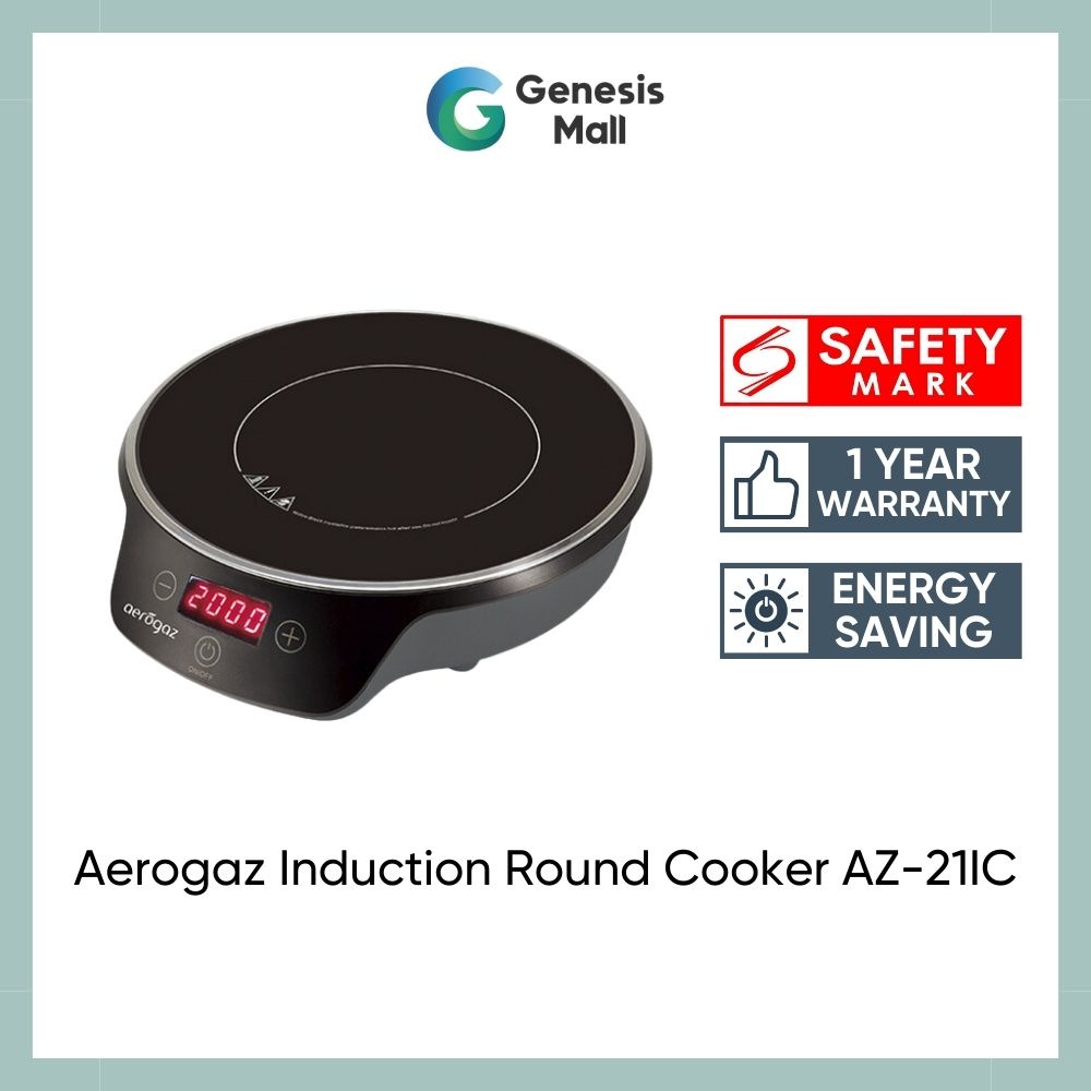 [Genesis] Aerogaz Induction Round Cooker AZ21IC (SG Safety Mark