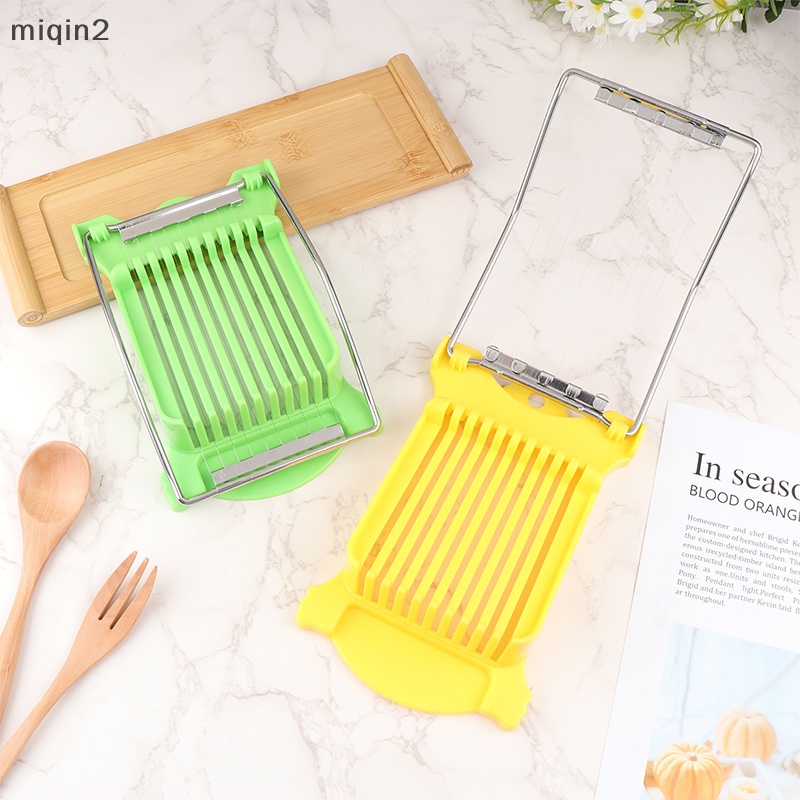 [miqin] Luncheon Meat Slicer 304 Reinforced Stainless Steel Boiled Egg Fruit Soft Cheese Slicer