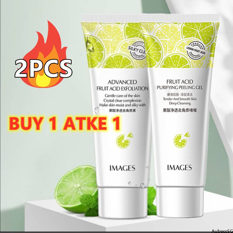 【buy 1 Take 1】advanced Fruit Acid Exfoliation Facial Scrub Deep