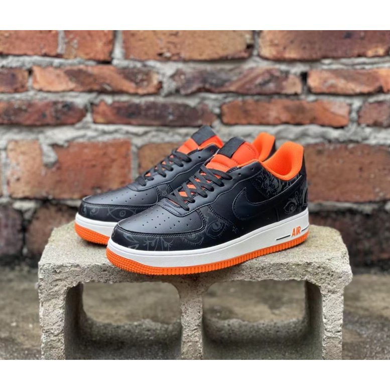 Air force clearance 1 black orange