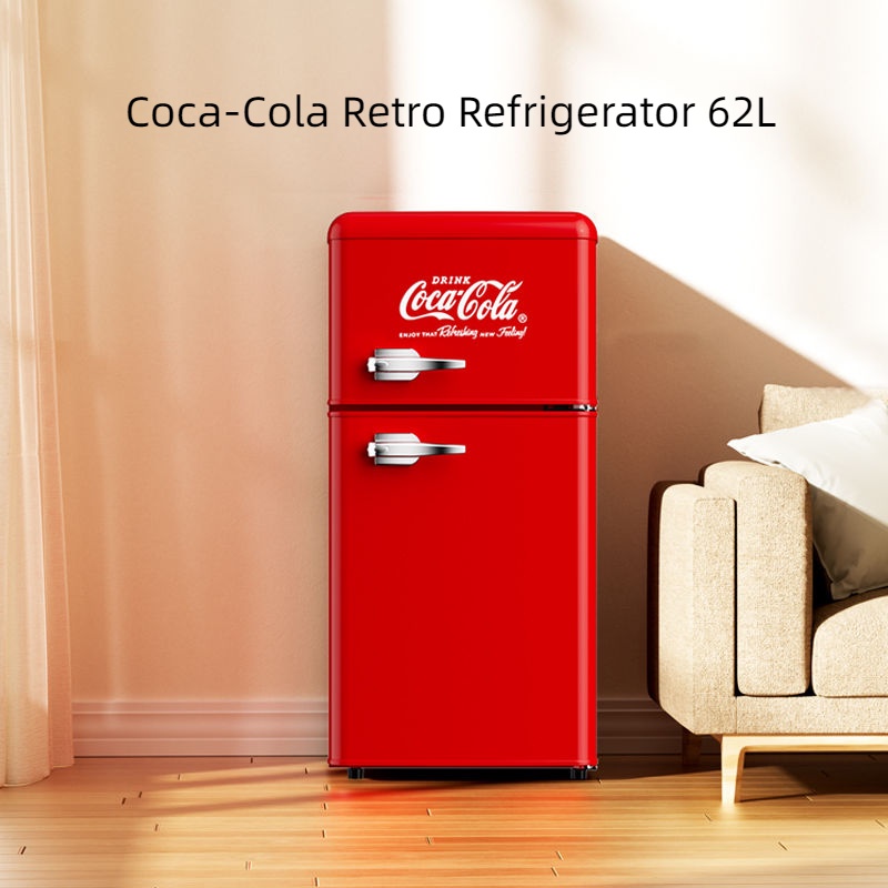 Cocacola CocaCola Retro Refrigerator 62L Household Small Energy