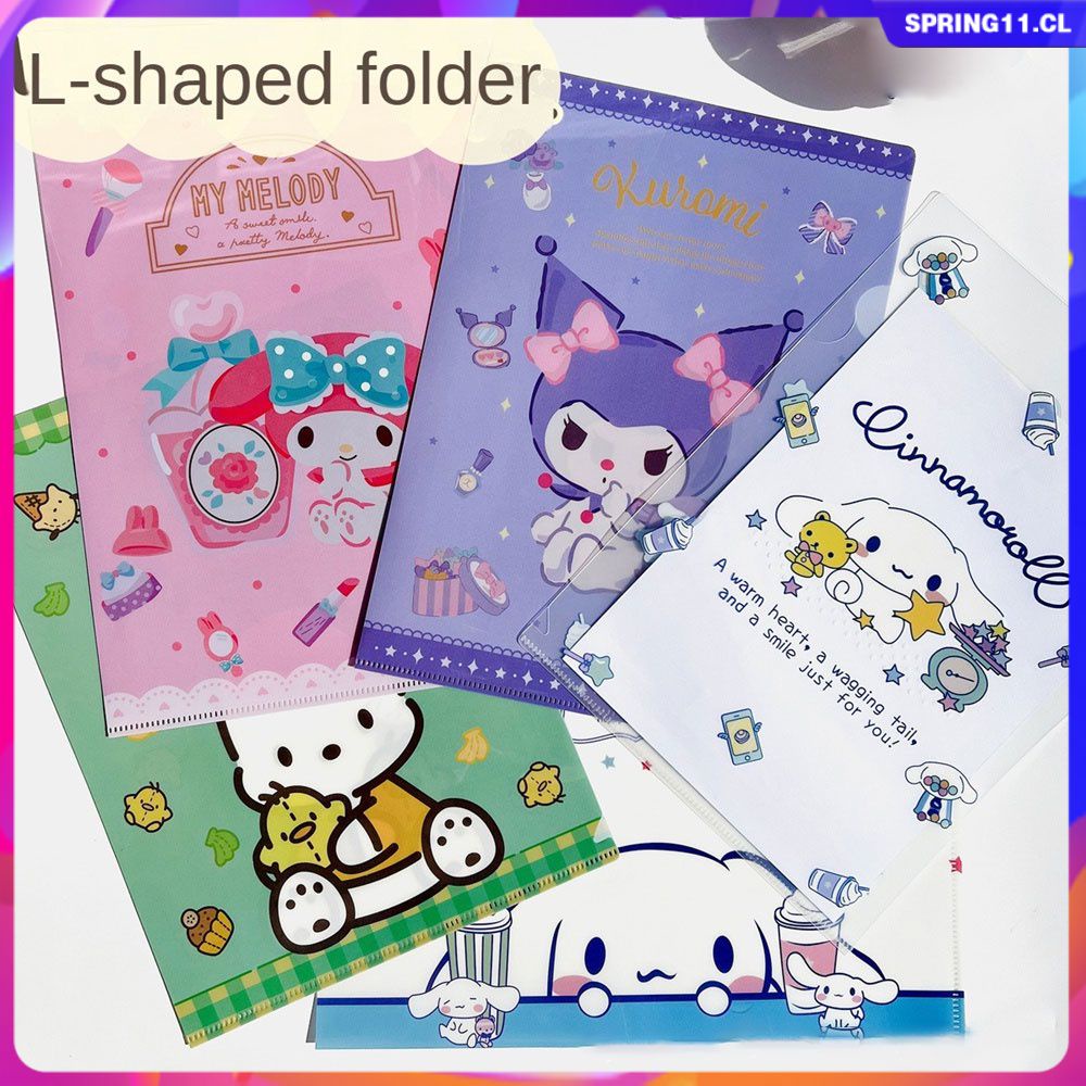 Sanrio A4 File Bag Portable Folder Organ Bag Cute Kuromi My Melody ...
