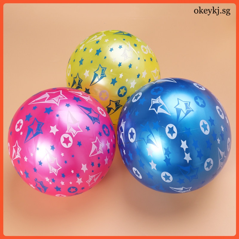 Small Inflatable Balls for Kids Plastic Balls Toddlers Beach Game Toy