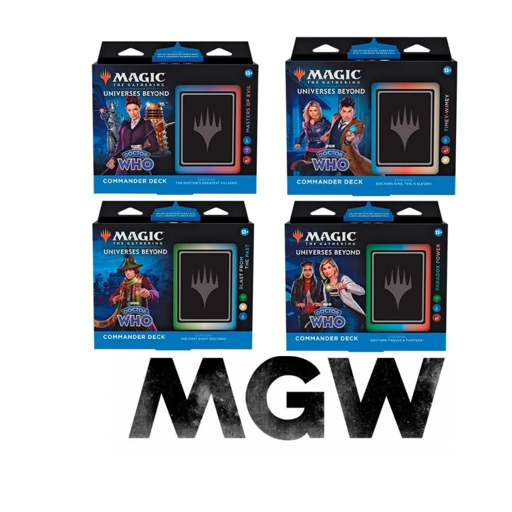 Magic The Gathering - Doctor WHO Commander Deck of 4 Decks | Shopee  Singapore