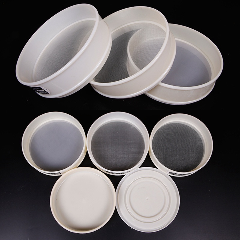 6-500Mesh 20cm Round Flour Sieve Food Grade Nylon Mesh Kitchen Bean ...
