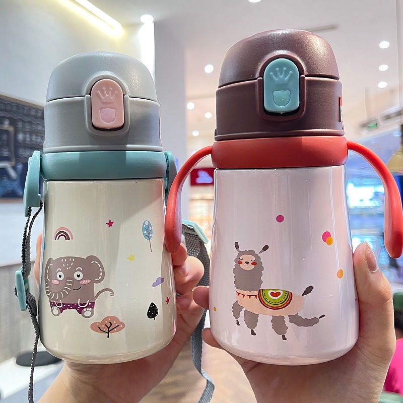 Tiallove AA538 Children thermos cup with straw 316 stainless steel