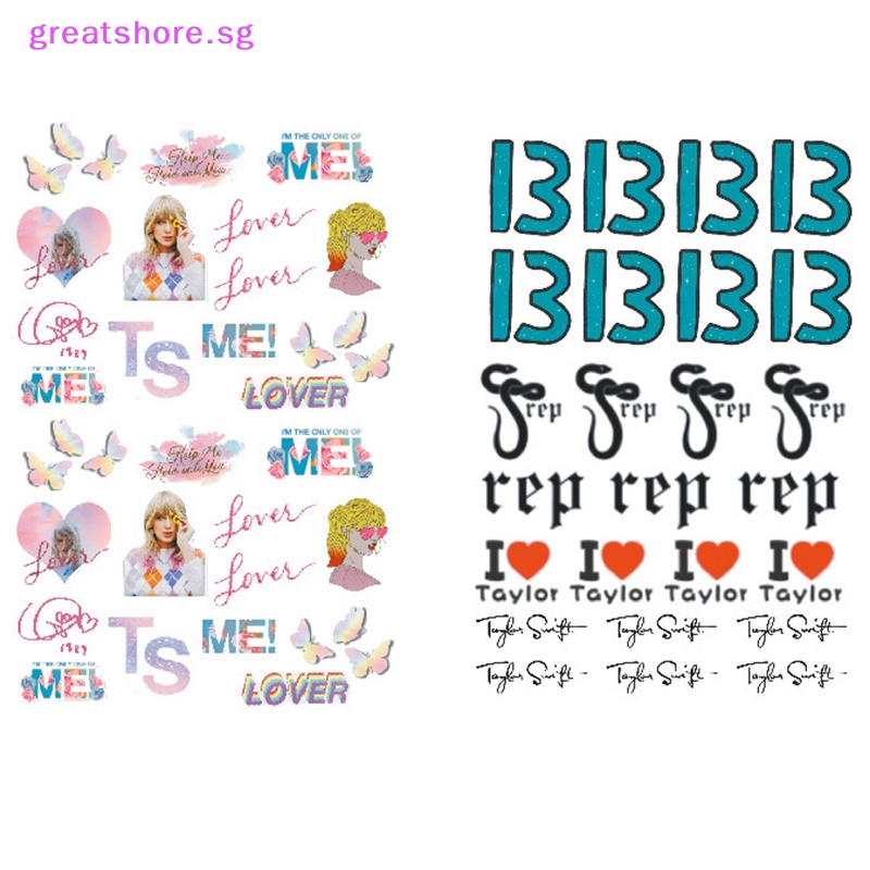 greatshore Disposable Tattoo Stickers Number 13 Temporary Tattoos Lucky