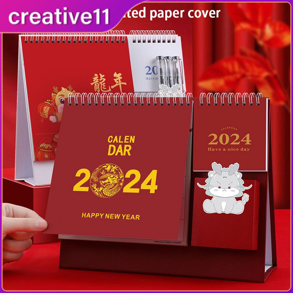 2024 Daily Schedule Calendar Portable Desk Calendar Office Gift ...