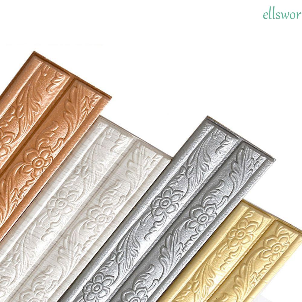 ELLSWORTH Wall Edge Strip Stickers Embossed 3D Skirting Border