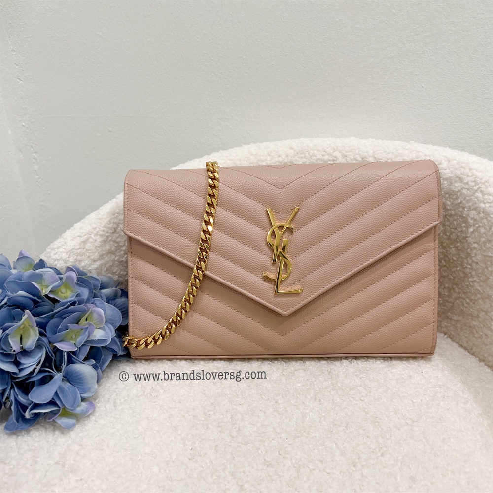 Ysl wallet best sale on chain nude