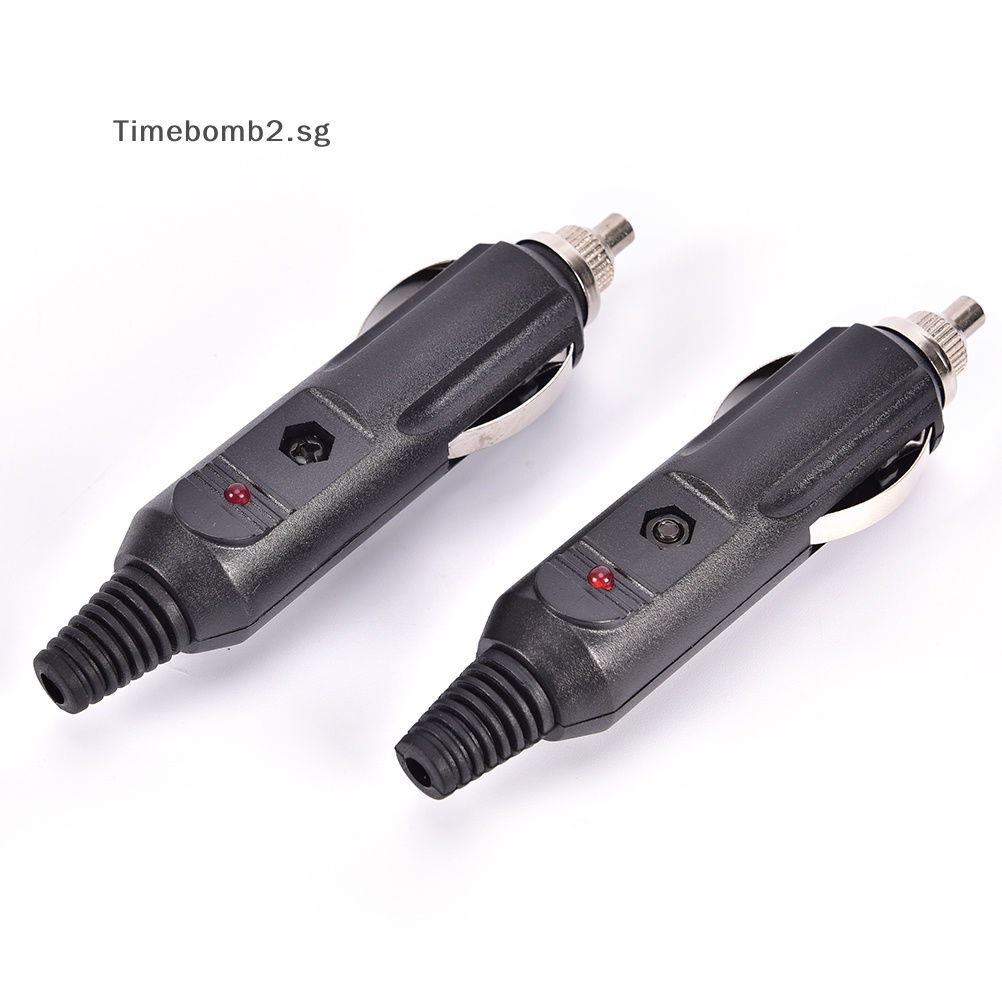 【NEW】 Convenient 2PCS 12V Universal Male Car Socket Plug Connector 15A