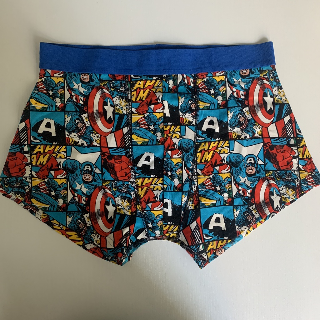 Captain Marvel Avengers Anime Fans Men Cotton Boxer Cartoon Summer ...