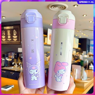 480Ml Kawaii Hello Kitty Sanrio Portable Thermos Mug 316 Stainless Steel  Cute Anime Kuromi Cinnamoroll Kids Water Bottle Gift