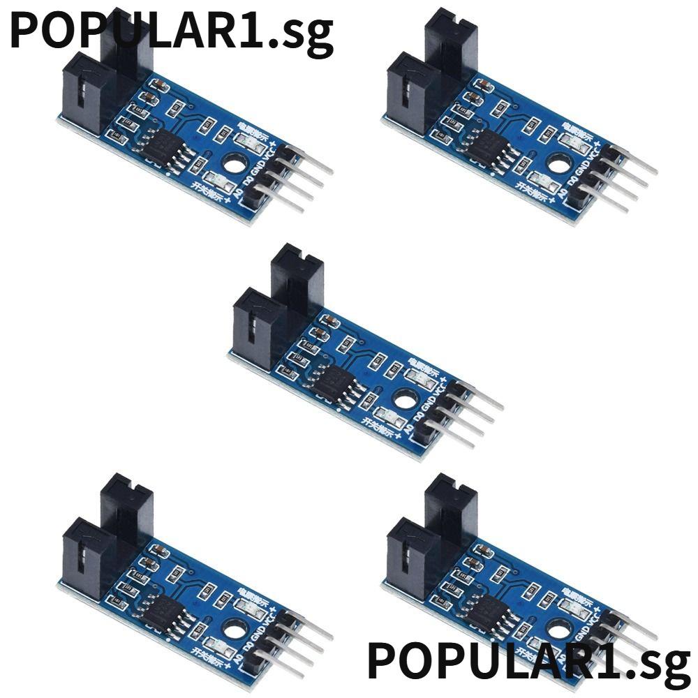 POPULAR 5 PCS Optical Optocoupler Module, Slot Type LM393 Speed Sensor Module, Motor Testing