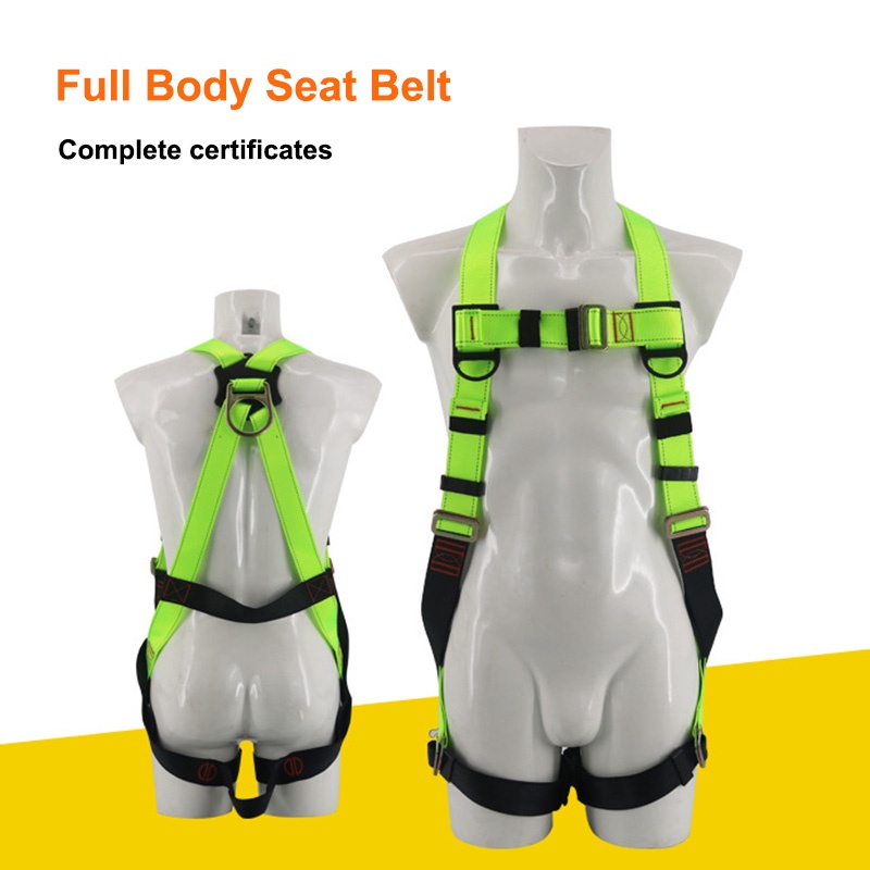 Full-body five-point high-altitude work safety belt Rock climbing