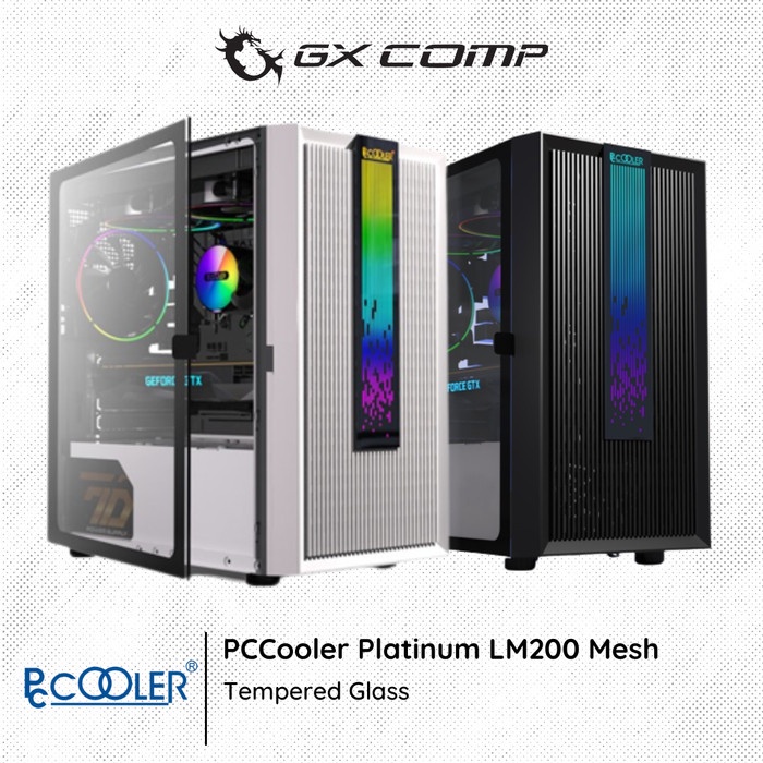 Pccooler Platinum LM200 Mesh RGB Gaming Case Shopee Singapore