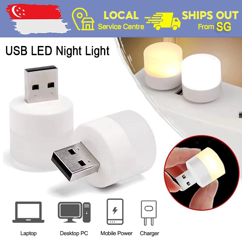 Mini LED Portable 3/8/24 LED USB Lighting Computer Mobile Power Lamp Night  Ligh