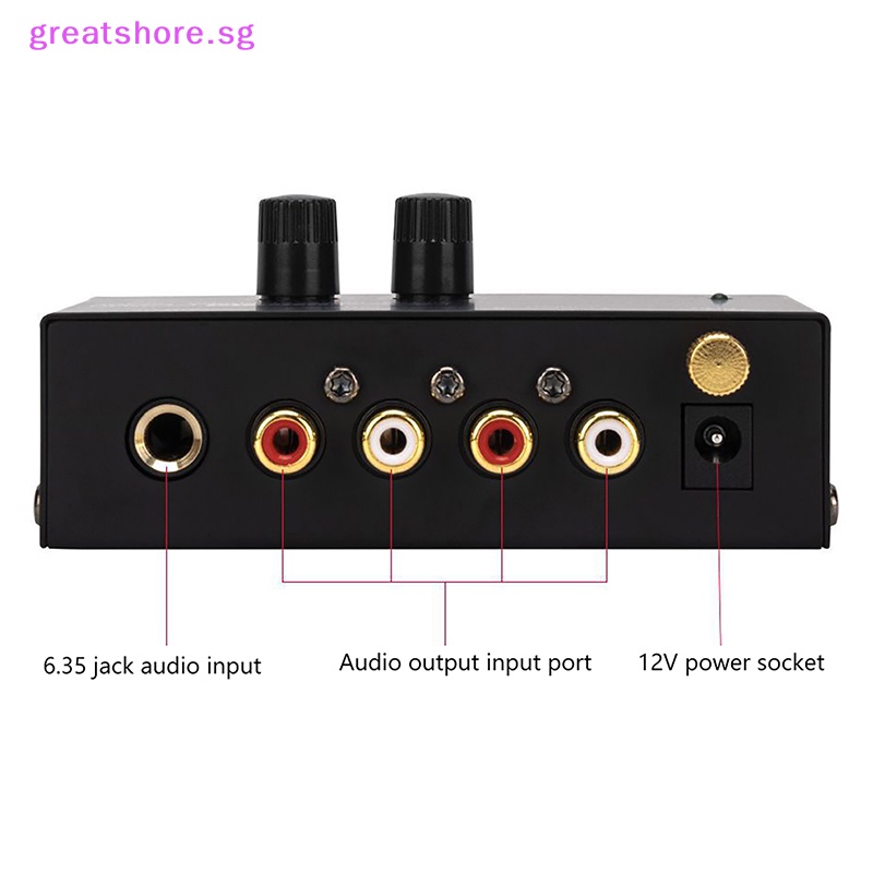 greatshore PP500 Phono Preamplifier Preamp With Bass