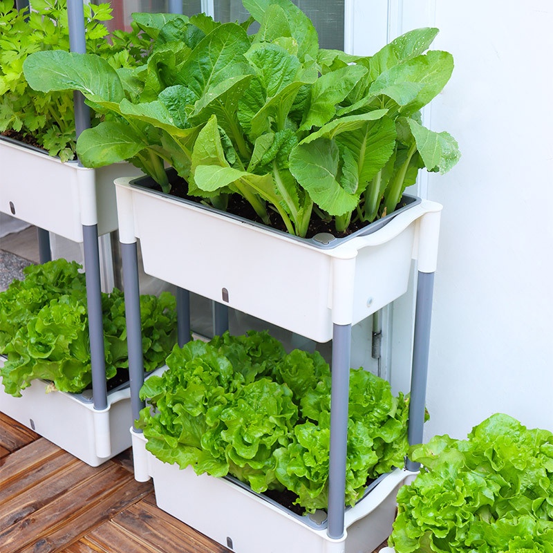 Balcony Vegetable Planting Pot, Freely Assembled Multi-layered Self ...