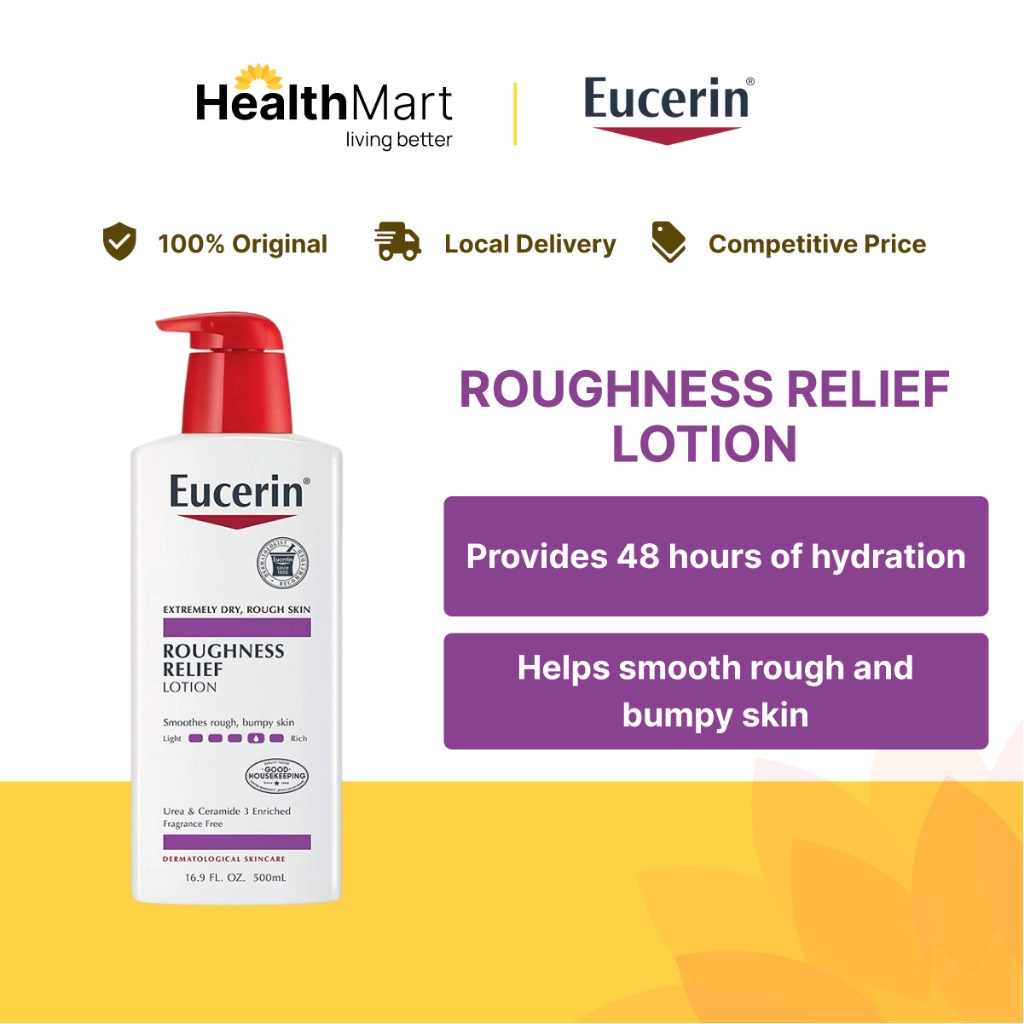 [SG] Eucerin Roughness Relief Lotion, 48 hours of hydration, For rough