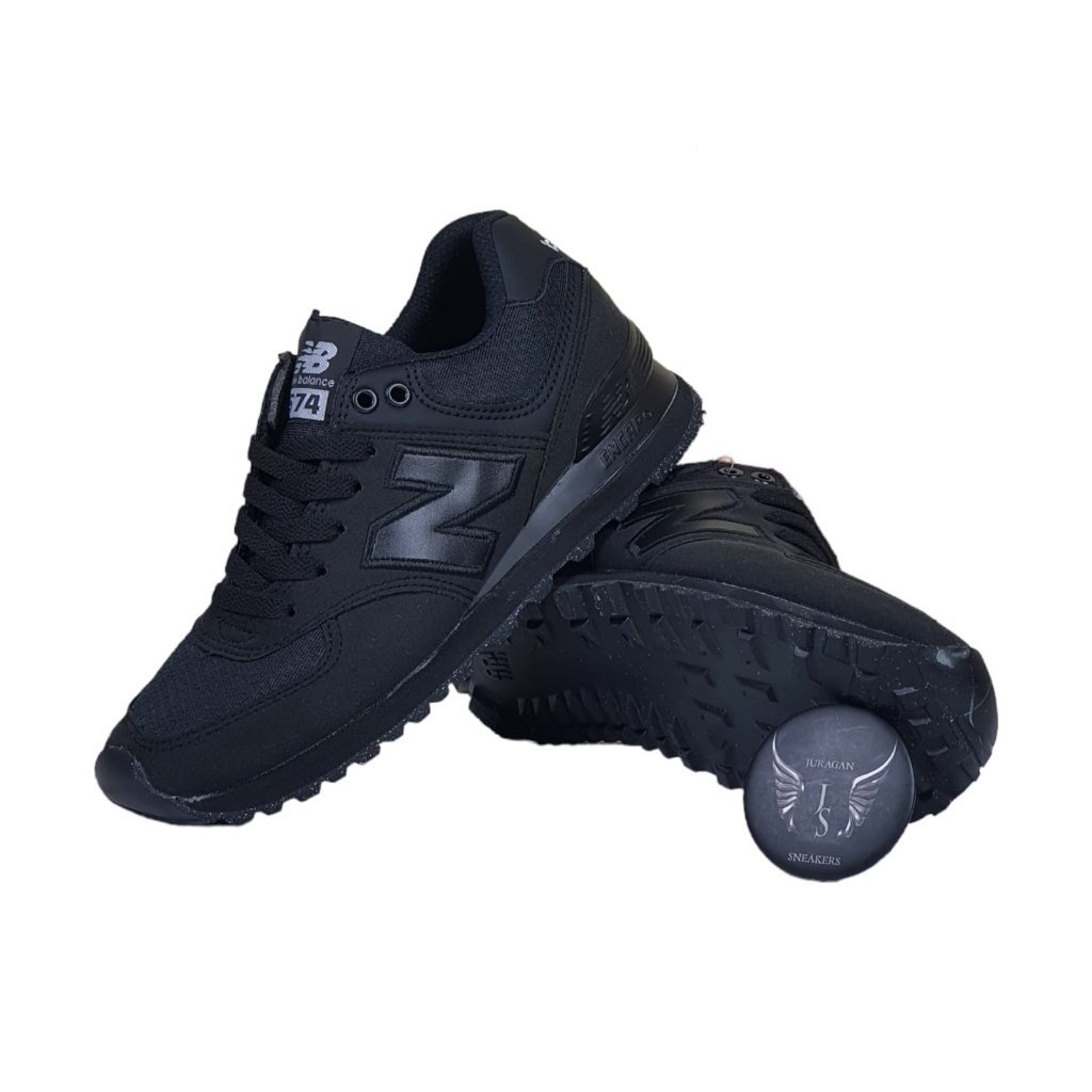 All black new hot sale balance shoes