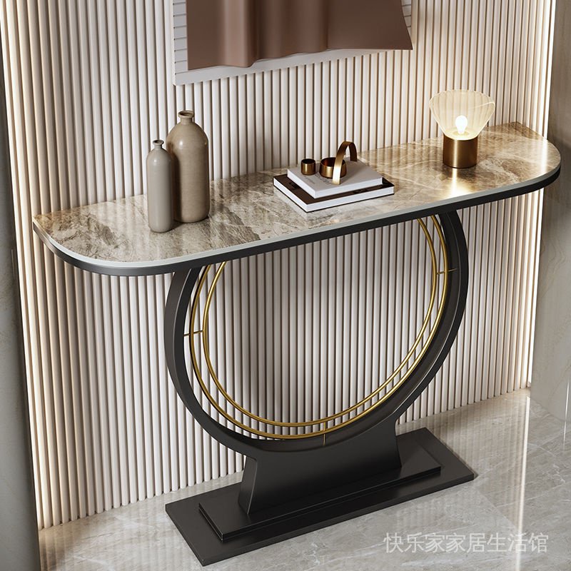 , Super Narrow Style Simple Wall Stone Plate Side View Sets Console ...