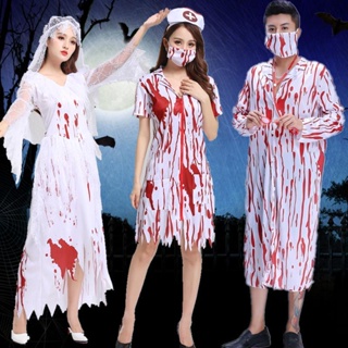 Halloween Horror Bloody Costumes For Adult Carnival Masquerade Party Couple  Cosplay Scary Male Doctor And Female Nurse Uniform - Cosplay Costumes -  AliExpress